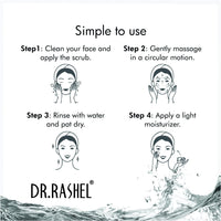 DR.RASHEL Pearl Scrub For Face & Body (380 Ml) | All Skin |Cleanser Scrub For Deep Exfoliation | Dead Skin Remover Scrub | Tan Removal | Blackhead Remover Scrub