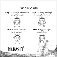 DR.RASHEL Almond Scrub For Face & Body (380 Ml) | All Skin |Cleanser Scrub For Deep Exfoliation | Dead Skin Remover Scrub | Tan Removal | Blackhead Remover Scrub
