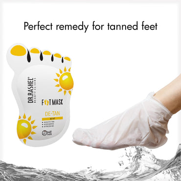 DR.RASHEL De-Tan Peeling & Exfoliating Foot Mask For Baby Soft Feet | Removes Dry Skin & Hard Calluses | Hydrates Dry Feet - 1.00 Count