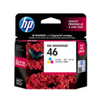HP 46 Tri- Color Ink Cartridge CZ638AA 46