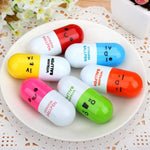 KARIC Capsule Shapes Ball Pens Pack of 12 Pcs Birthday Party Return Gifts for Kids - Pink