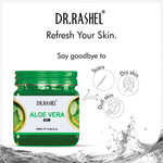 DR.RASHEL Aloe Vera Gel with natural Aloevera Extract for Men & Women for Moisturize and Sooth Glowing Skin with No Parabens, SLS, Silicones & Colour (380ml)