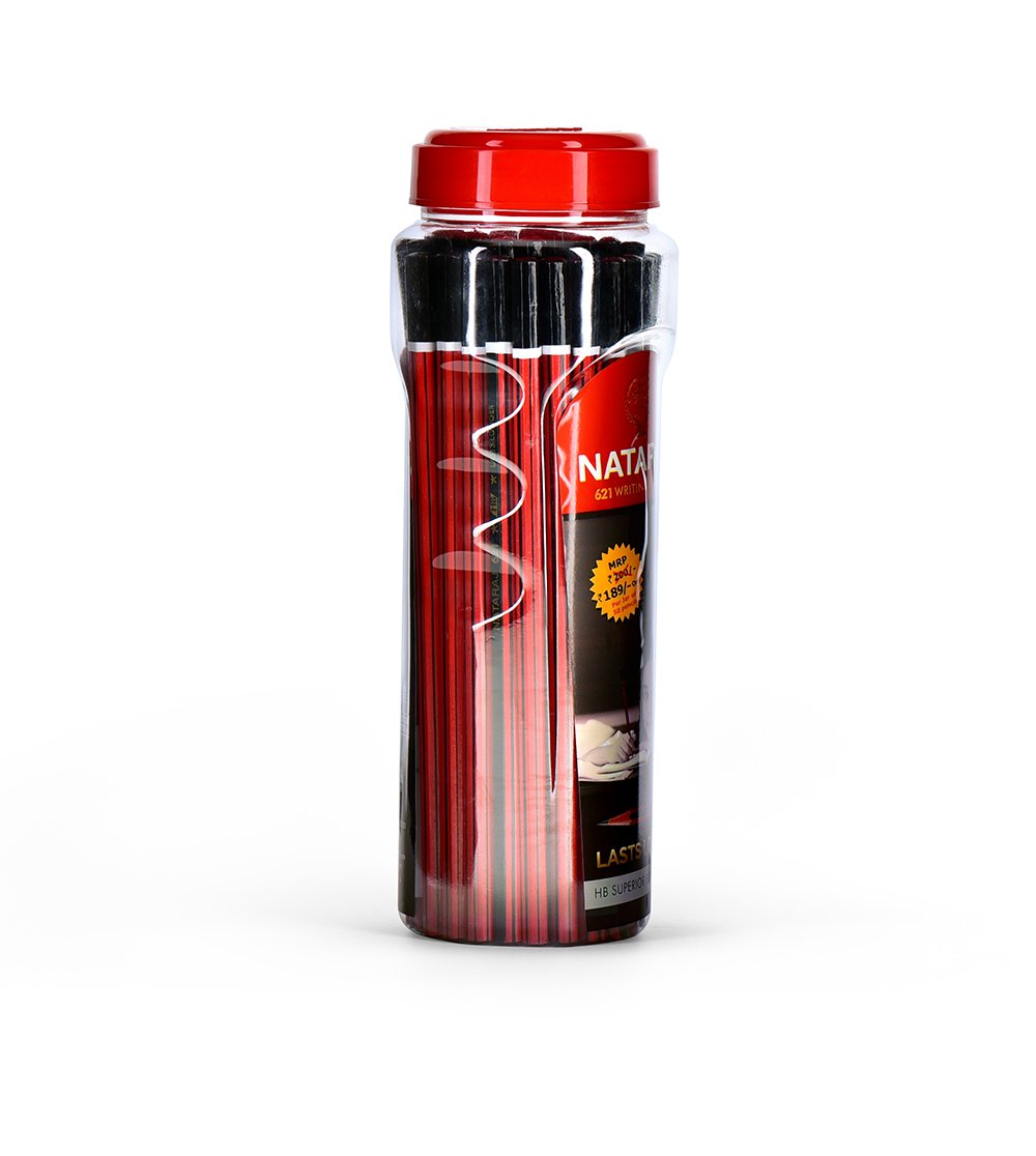 Nataraj 621 Pencil Jar-Pack Of 50|Black