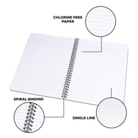 Classmate Pulse Spiral Notebook - Single line, 300 Pages, Wiro, 240mm x 180 mm