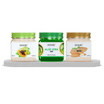 DR.RASHEL Papaya Scrub, Aloe Vera Gel & Almond Cream For Face & Body (380 Ml Each) Pack of 3