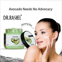 DR.RASHEL Avocado Face Cream For Women and Men (380 Ml) | All Skin Types |Soft and Healthy Skin | Repairing & Nourishment | Deep Hydration & Moisturization | 100% Vegan | Paraben Free