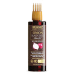 DR.RASHEL Onion Oil - Black Seed Onion Hair Oil With Comb Applicator - Controls Hair Fall - No Mineral Oil, Silicones & Paraben - 100 ml