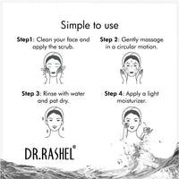 DR.RASHEL De-Tan Scrub For Face & Body (380 Ml) | Revitalizing Tan Removal Scrub | Cleanser Scrub For Deep Exfoliation | Dead Skin Remover Scrub | Blackhead Remover Scrub | Skin Brightening Lightening