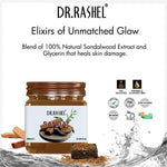 DR.RASHEL Sandal Gel For Face & Body (380 Ml) | All Skin |Cleanser Gel For Deep Exfoliation | Dead Skin Remover | Tan Removal | Blackhead Remover | Applicabl For Men and Women