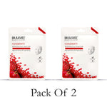 DR.RASHEL Pomegranate Face Sheet Mask With Serum For Women and Men | All Skin Types | Soft and Healthy Skin | Deep Cleansing & Oil Control | Repairing & Nourishment | Soothing And Hydrating | Paraben Free | Pack Of 2 | 20 Grams Each