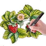 Risum Fine Marker Pen, Water Pen, Outline Marker Pens, Sketch Set, Drawing Materials, Acrylic Pen, Color Full Pen, Markers 48 Set, Paint Pens, Touch Cool Markers, Magic Pencil For Kids Black (24)