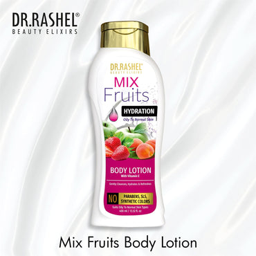 DR.RASHEL Mix Fruit Body Lotion For Men & Women (400 ML)