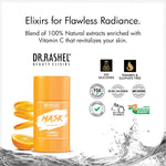 DR.RASHEL Vitamin C Clay Stick Mask For Women & Men Reduce Dark Spots & Wrinkles For Glowing And Brightening Skin Paraben Free Suitable For All Skin Oily To Normal – 40 Grams