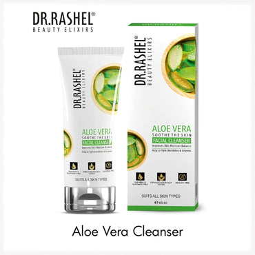 DR.RASHEL ALOEVERA FACIAL CLEANSER SOOTHES THE SKIN, MOISTURIZES, FIGHT WITH BLEMISH & DRYNESS, PARABEAN & SULPHATE FREE (80ml)