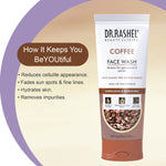 DR.RASHEL Coffee Face Wash For Men & Women Concentrate for Deep Cleansing & Clove Purifying With Active Coffee Beans Crushed And Natural Ingredients Suitable For All Skin Oily to Normal - 100 ML