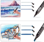 Risum Fine Marker Pen, Water Pen, Outline Marker Pens, Sketch Set, Drawing Materials, Acrylic Pen, Color Full Pen, Markers 48 Set, Paint Pens, Touch Cool Markers, Magic Pencil For Kids Black (24)