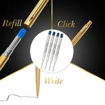Parker Classic Gold Ball Pen| Ink Color - Blue | Gift For Employees | Leading Pen For Entrepreneurs