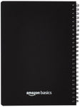 College Spiral Notebook, A5, Size 5.5x8.2 inches, Blank | Travel Writing Notebook, Journal, Notepad, Sketchbook | For Students, Office | Subject Diary | Pack of 3 (Black Cover)