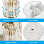 HOME CUBE 1 Pc Rotating Pen pencil Holder with 6 Slot Desk Organizers for Office Supplies Stationery Pens Staplers Clips office Home