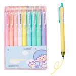 WISHKEY Plastic Colorful Retractable Gel Ink Pen Set For Kids, Unique Shades Drawing Pen, Stationery Gift For Decoration Class Projects, Doodling, Multicolor, 8+Years(Set of 9)