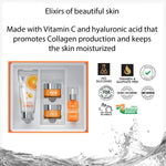 DR.Rashel Vitamin C Skin Care Series Enriched with the Goodness of Vitamin C and Hyaluronic Acid | Suitable for Skin Brightening & Anti-Aging | Facial Cleanser, Day Cream, Night Cream, Face Serum