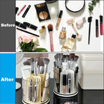 HOME CUBE 1 Pc Rotating Pen pencil Holder with 6 Slot Desk Organizers for Office Supplies Stationery Pens Staplers Clips office Home