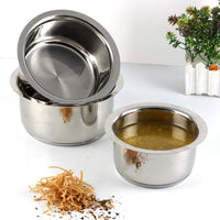 Vinod Kitchen in The Box Stainless Steel Cookware Combo Set of 25 Pcs | Multipurpose Kitchen Set for Cooking | Bartan/Donga Set | Induction and Gas Base- Silver