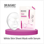 DR.RASHEL White Skin Face Sheet Mask With Serum For Women And Men | All Skin Types | Repairing & Nourishment | Soothing And Hydrating | Paraben Free | Pack Of 2 | 20 Grams Each