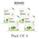 DR.RASHEL Tea Tree Face Sheet Mask With Serum For Women and Men | All Skin Types | Soft and Healthy Skin | Deep Cleansing & Oil Control | Repairing & Nourishment | Soothing And Hydrating | Paraben Free | Pack Of 4 | 20 Grams Each