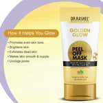 DR.RASHEL Golden Glow Peel Off Mask For Men & Women (120ml) | Fights Pollution & Dirt | Removes Impurities & Acne | Deeply Detoxifies Skin | Pack of 1