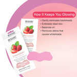 DR.Rashel Strawberry Nose Strips For Pore Cleansing | Nose Pore Strips For Painless Blackheads Removal | Instant Blackhead Remover Strips for Nose | 10 PCS