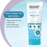 DR.RASHEL Hyaluronic Acid Face Wash For Men & Women Concentrate for Deep Cleansing & Clove Purifying Face Wash With Natural Ingredients Suitable For All Skin Oily to Normal - 100 ML