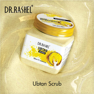 DR.RASHEL Ubtan Scrub For Face & Body (380 Ml) |Haldi for Glowing Skin | Cleanser Scrub For Deep Exfoliation | Dead Skin Remover Scrub | Blackhead Remover Scrub | Skin Brightening Lightening