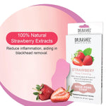 DR.Rashel Strawberry Nose Strips For Pore Cleansing | Nose Pore Strips For Painless Blackheads Removal | Instant Blackhead Remover Strips for Nose | 10 PCS
