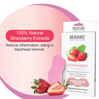 DR.Rashel Strawberry Nose Strips For Pore Cleansing | Nose Pore Strips For Painless Blackheads Removal | Instant Blackhead Remover Strips for Nose | 10 PCS