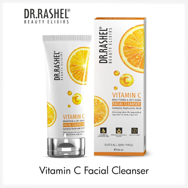 DR.RASHEL VITAMIN C FACIAL CLEANSER BRIGHTENING & ANTI-AGING CONTAINS HYALURONIC ACID (80ML)