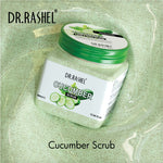 DR.RASHEL Cucumber Scrub For Face & Body (380 Ml) | All Skin |Cleanser Scrub For Deep Exfoliation | Dead Skin Remover Scrub | Tan Removal | Blackhead Remover Scrub