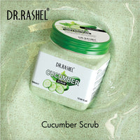 DR.RASHEL Cucumber Scrub For Face & Body (380 Ml) | All Skin |Cleanser Scrub For Deep Exfoliation | Dead Skin Remover Scrub | Tan Removal | Blackhead Remover Scrub