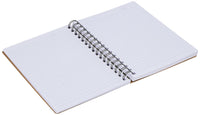 Solimo Notebooks, Spiral-Bound, Kraft Cover, Lightweight, Pleasing Designs (A5, 160 Pages, 100 GSM, Set of 3)