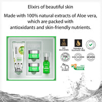 DR.Rashel Aloe Vera Skin Series Infused with the Goodness of Aloe Vera Extract & Vitamin E | Gently Cleanses & Boost Hydration | Facial Cleanser, Day Cream, Night Cream & Face Serum