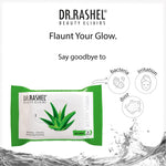 DR.Rashel Aloe Vera Pack of 2 Face Wipes, Enriched with goodness of Glycerin and Aloe Vera Extract | For Multi purpose use | Gives Refreshing and Glowing Skin.(25 pc x 2)