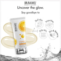 DR.RASHEL VITAMIN C FACIAL CLEANSER BRIGHTENING & ANTI-AGING CONTAINS HYALURONIC ACID (80ML)