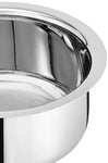 Solimo Stainless Steel Tope Set (5 pieces, 420 ml , 550 ml, 840 ml, 1150 ml and 1550 ml, Induction and Gas compatible)