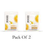 DR.RASHEL Vitamin C Face Sheet Mask With Serum For Women and Men | All Skin Types | Soft and Healthy Skin | Deep Cleansing & Oil Control | Repairing & Nourishment | Soothing And Hydrating | Paraben Free | Pack Of 2 | 20 Grams Each
