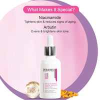 DR.RASHEL WHITE SKIN Whitening Fade Spots Serum with Arbutin, Niacinamide which Reduce Pigmentation, Fades Dark Spots, Smoother & Whiter Skin - 30ml