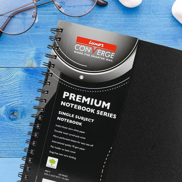 Luxor Single-Subject A4 Ruled Notebook - 160 Pages, 21.6 * 27.9 cm - Ideal for School, College, and Personal Journaling