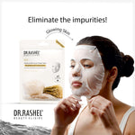 DR.RASHEL Rice Face Sheet Mask With Serum For Women and Men | All Skin Types | Soft and Healthy Skin | Deep Cleansing & Oil Control | Repairing & Nourishment | Soothing And Hydrating | Paraben Free | Pack Of 4 | 20 Grams Each