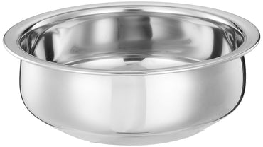 Solimo Stainless Steel Handi Set size 15cm,16 cm,19cm,21cm (4 pieces, 750ml, 1100ml, 1500ml and 1900ml)