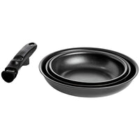 Cookware Set with Lids and Removable Handle -10 Piece (Without Induction Base)