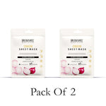 DR.RASHEL Onion Face Sheet Mask With Serum For Women and Men | All Skin Types | Soft and Healthy Skin | Deep Cleansing & Oil Control | Repairing & Nourishment | Soothing And Hydrating | Paraben Free | Pack Of 2 | 20 Grams Each